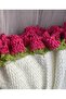 Pink Floral Bouquet Blanket / Valentine's Day - Mother's Day / Tv Blanket 100 cm - 6