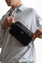 Genuine Leather Double Compartment Waist Bag with Front Pocket - 8