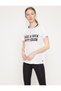 Women's Ecru T-shirt 7YAK12958YK - 2