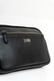 Genuine Leather Double Compartment Waist Bag with Front Pocket - 5