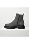 Smoked Suede Double Zipper Men's Half Ankle Boots - Practical Wear Casual Boots Ba0777 - 3