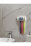 Toothbrush Stand - 4-Pack Brush Hangers - Bathroom Organizer Hanger - Toothbrush Holder