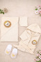 Baby Girl Baby Boy Cute Rabbit Luxury Organic Bathrobe Set Towel Set 100% Cotton Fabric 0-2 Years Old - 2