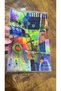 Iron-on colorful denim t-shirt transfer print emblem 28x19 cm