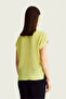 Low Sleeve Score Pattern Blouse - 4