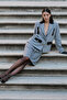 667 Jacket Black and White Patterned