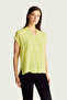 Low Sleeve Score Pattern Blouse - 3