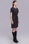 Kemerli Knee-Length Striped Dress - 3