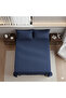 100% Cotton Ranfors Bed Sheet - (1 Piece) - 160 X 240 - (Navy Blue) - 2
