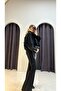 Plush Collar Cashmere Coat - 5