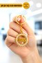Very Stylish Gold Stone Keychains – Colorful Shiny Crystal Stone Detail – Gift Keychains - 2