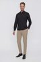 Slim Fit, No Pockets, Side Pockets, Stretchy Wool, Beige Chino Trousers P 1102