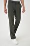 Comfort Fit Elastic Waist Khaki Jogger Pants P 1185 - 4