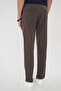 Comfort Fit Elastic Waist Side Pocket Dark Khaki Jogger Pants P 1150 - 5