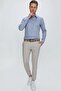 Men's Slim Fit Narrow Fit Cotton Beige Trousers P 1111 - 5