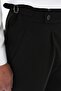 Comfort Fit Pleated Black Jogger Pants with Buckle Waist P 1170 - 6