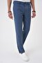 Comfort Fit Elastic Waist Pleated Indigo Jogger Pants P 1182 - 4