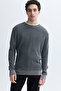 Men's Gray Crew Neck Sweater
