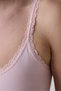 Cotton Lace Pink Tank Top - 4