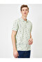 Men's Green Polo Neck T-Shirt 0YAM14428OK - 2