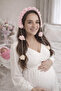 Women's Maternity Crown with Pink Earrings