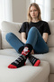 Unisex Christmas Socks Colorful Patterned Gift New Year Men Women Long Socks Single - 2
