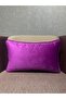 Imported Silk Velvet Purple Color Throw Pillow Cover 30x50cm - 2