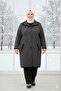 Large Size Buttoned Thick Cardigan Coat