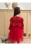 Red Long Balloon Fabric Underarm Tutu Baby Girl Dress - Cinderella - 6