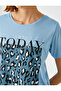 Women's Light Indigo T-Shirt 2YAK13717EK - 5