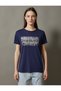 Women's Navy Blue T-Shirt - 3