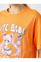 Women's Orange T-Shirt 1YAL18233IK - 5