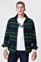 Citymap Men's Woven Shirt Green-Yellow Striped - 2
