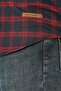 Shaw Men's Woven Long Sleeve Shirt Burgundy-Navy Blue - 5
