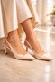 Elegance All Day |   Patent Leather Buckle Detailed Heeled Women's Shoes