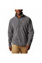 Men's Zipper Closure Mock Neck Long Sleeve Sweatshirt
