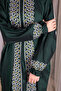 Women's One-Piece Zipper-Front Heart-Embroidered Prayer Dress - 3