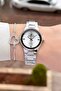 Metallic Color Women's Wristwatch and Bracelet - 2