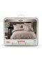 Stripe Comforter Set King Size 6 Pieces - Beige - 2