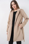 Women's Belted Coat 9171 - Beige