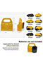 حامل بطارية 1 قطعة رف تخزين لبطارية Dewalt 18 فولت 20 فولت ليثيوم أيون DCB203 DCB205، بطارية مثبتة على الحائط... - 2