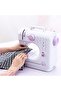 Mini Sewing Machine-12 Built-in Stitch Patterns, 2-Speed Foot Pedal, Dual Power, Sewing Kit Included - 2