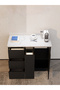 A modern coffee corner in black, suitable for small spaces. - 5