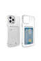 iPhone 14 Pro Case Transparent Setra Clear Silicone Cover with Card Holder - 5