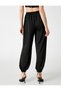 Jogger Pants with Tie-Waist, Pockets, Satin Look - 4