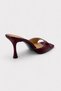 Real Women's Patent Leather 9 cm Heeled Slippers - Fashionable and Comfortable High Heels - 7