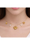 Steel Multiple Luck,Heart,Ribbon,Pearl Necklace,Non Tarnish & Rust