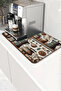 Coffee Machine Mat 35X45Cm Tea Maker Espresso Machine Pad Waterproof Coffee Workshop