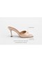 Real Women's Patent Leather 9 cm Heeled Slippers - Fashionable and Comfortable High Heels - 3