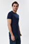 Rogers Men's 100% Cotton Crew Neck T-Shirt Navy Blue - 3